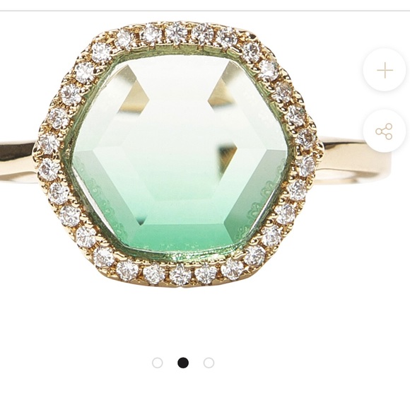 NEW Joy Dravecky Green Ombré Adjustable Ring - Picture 7 of 7